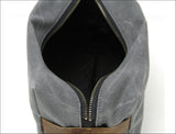 Leather & Waxed Canvas Dopp Kit