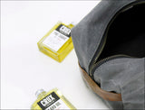 Leather & Waxed Canvas Dopp Kit