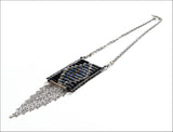 BLACK Collection Double Black & Silver Native Pendant Necklace