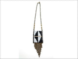 BLACK Collection Double Black & White Native Pendant Necklace