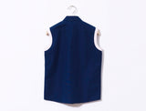 Double Collar Sleeveless Shirt