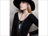 BLACK Collection Double Indigo Native Pendant Necklace