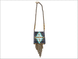 BLACK Collection Double Indigo Native Pendant Necklace