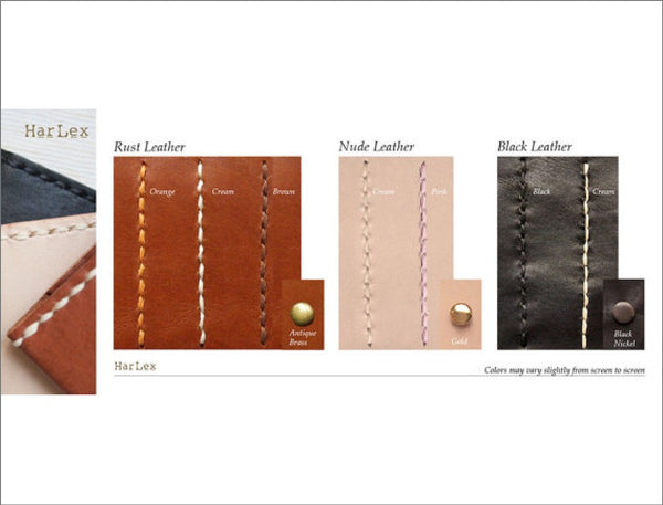 Double Sided Handstitched Personalized Luggage Tag