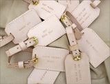 Double Sided Handstitched Personalized Luggage Tag