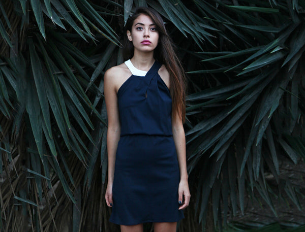 Dress with Neck Detail