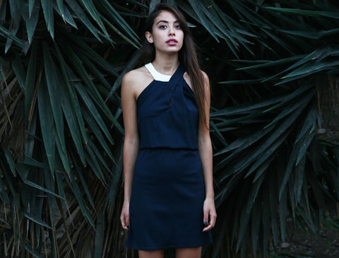 Dress with Neck Detail