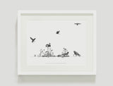 Biological Pest Control Ecosystem Eyal Landman drawing print