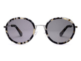 Edmund Black & White Tort Sunglasses