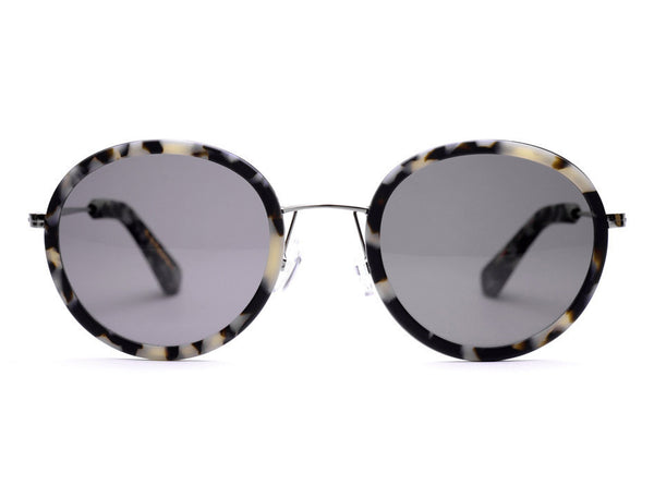 Edmund Black & White Tort Sunglasses