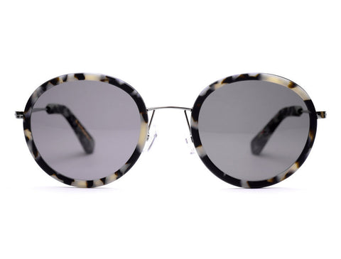 Edmund Black & White Tort Sunglasses