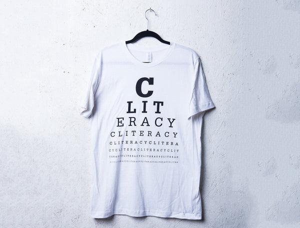 EYE CHART | Unisex T-Shirt, Black on White Sophia Wallace