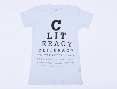 EYE CHART | Women's T-Shirt, Black on White