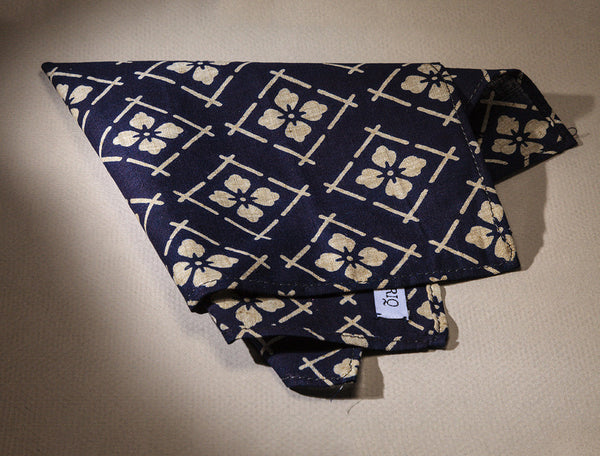 Geometric Flowers Pocket Square Faburiq