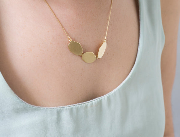 Gold Nuggets Necklace
