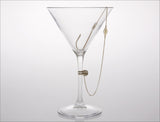 'Hookers' Delight' Martini Glass with Olive Hook