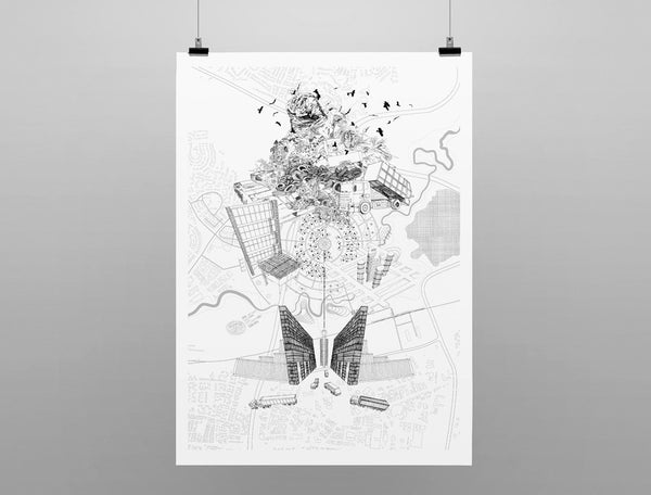Index Eyal Landman drawing print
