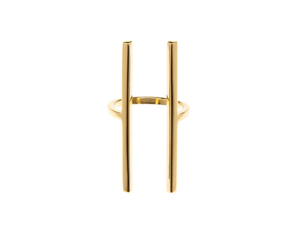 Initial Ring Gold