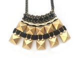 Gold Janelle Handmade Woven Necklace