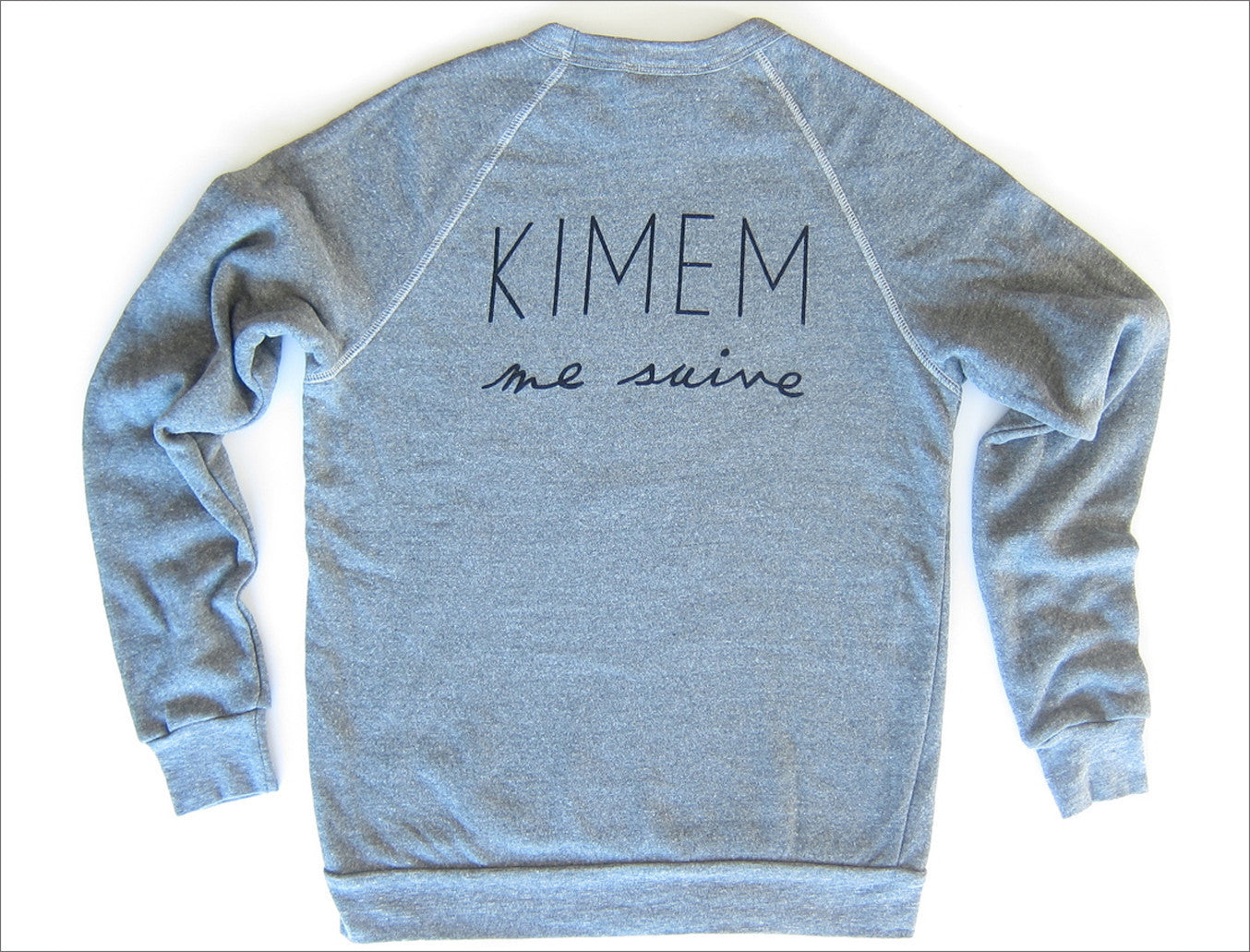 KIMEM me Suive Print Sweater - Grey