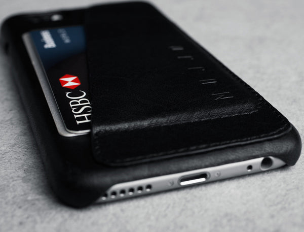 Leather Wallet Case 80° for iPhone 6 - Black