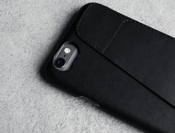 Leather Wallet Case 80° for iPhone 6 - Black