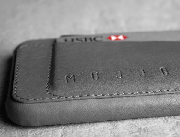 Leather Wallet Case 80° for iPhone 6 - Grey