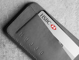 Leather Wallet Case 80° for iPhone 6 - Grey