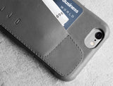 Leather Wallet Case 80° for iPhone 6 - Grey