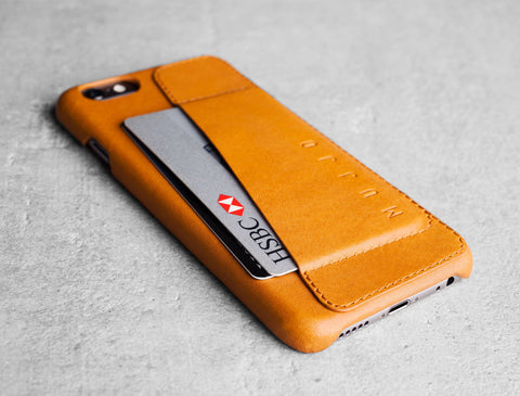 Leather Wallet Case 80° for iPhone 6 - Tan