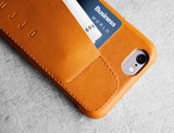 Leather Wallet Case 80° for iPhone 6 - Tan