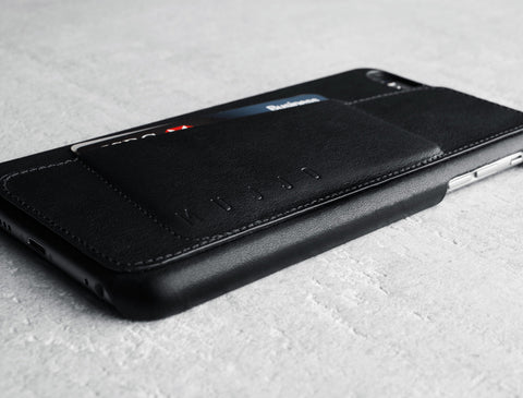 Leather Wallet Case 80° for iPhone 6 Plus - Black