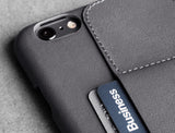 Leather Wallet Case 80° for iPhone 6 Plus - Grey