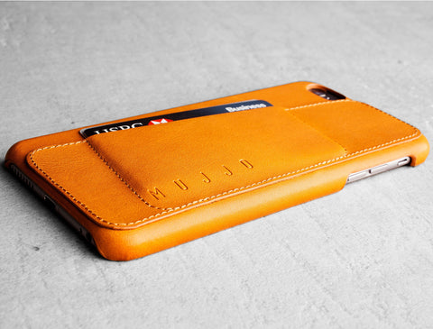 Leather Wallet Case 80° for iPhone 6 Plus - Tan