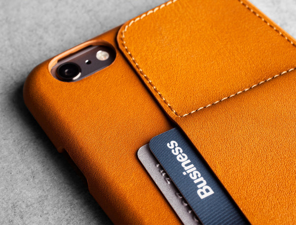 Leather Wallet Case 80° for iPhone 6 Plus - Tan