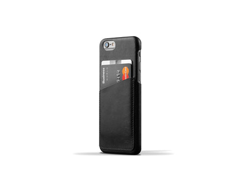 Leather Wallet Case for iPhone 6 - Black