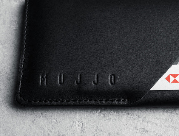 Leather Wallet Sleeve for iPhone 6 - Black