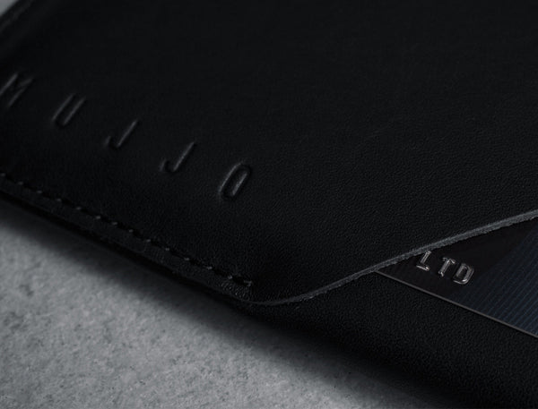 Leather Wallet Sleeve for iPhone 6 - Black