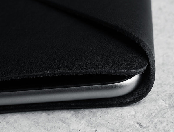 Leather Wallet Sleeve for iPhone 6 - Black