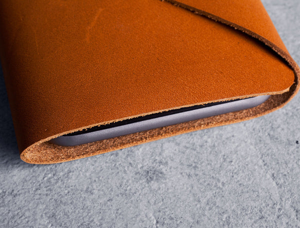 Leather Wallet Sleeve for iPhone 6 - Tan