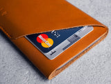 Leather Wallet Sleeve for iPhone 6 - Tan
