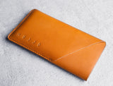 Leather Wallet Sleeve for iPhone 6 - Tan