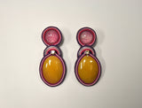 Lemon Drop Soutache Earrings