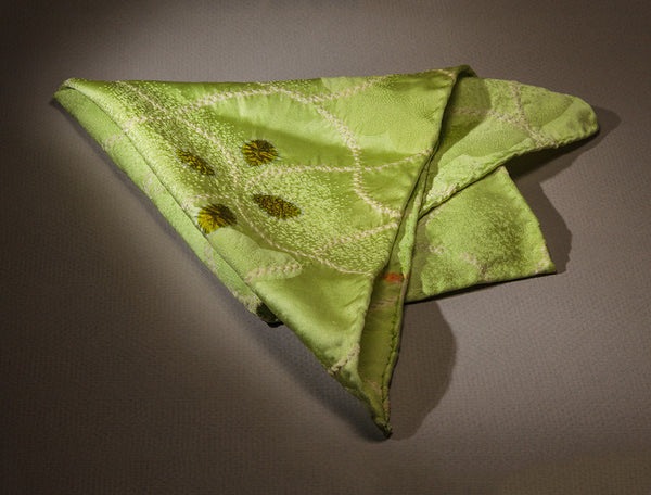 Light Green Pocket Square Faburiq