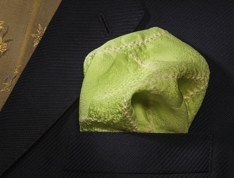 Light Green Pocket Square