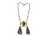 Light Yellow Native Pendant Necklace