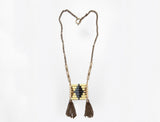 Light Yellow Native Pendant Necklace