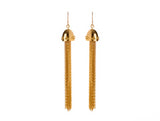 Long Tassel Earrings Gold