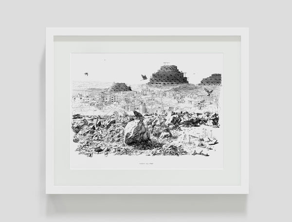 Lookout Eyal Landman drawing print