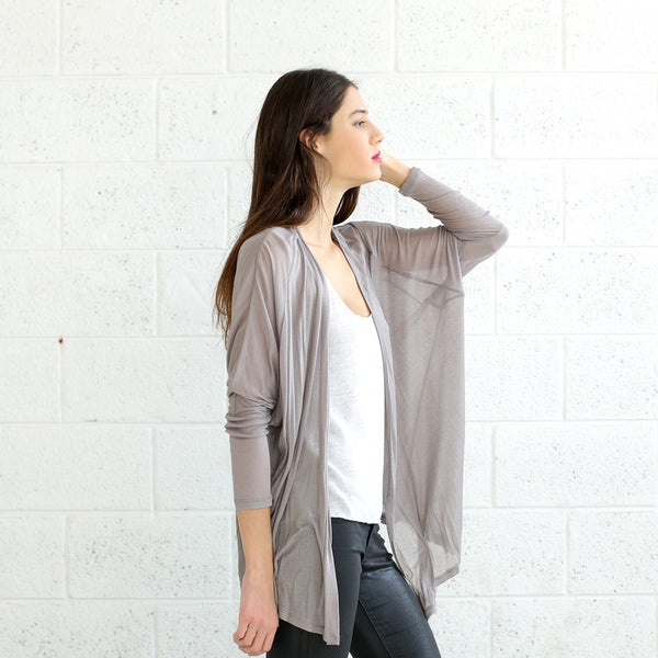 Love Cardigan, Light Grey Naftul